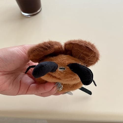 Yatchen Furry Case for AirPods 3,Funny Cute 3D Cartoon Plush Kawaii Cockroach Brown Fluffy Soft Warm for AirPods 3rd Generation Carrying Charging Box with Keychain Protector thumbnail 4