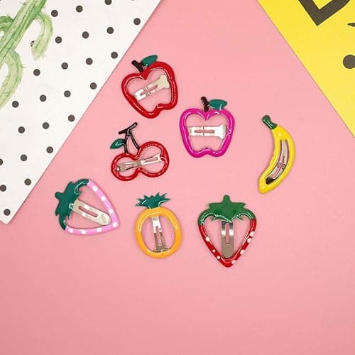 Lurrose 14pcs Hair Clip for Kids with Fruit Shape Hair Barrette for Girls thumbnail 2
