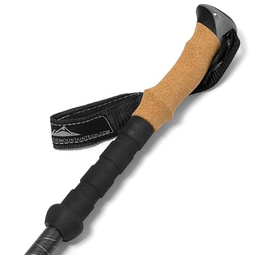 Cascade Mountain Tech Trekking Poles - Carbon Fiber Walking or Hiking Sticks with Quick Adjustable Locks thumbnail 6