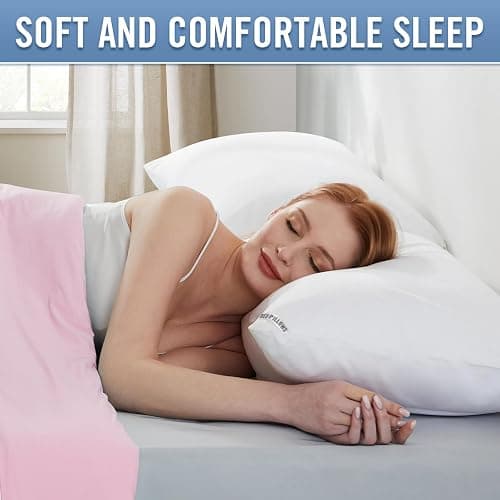 Piwaal Luxury Hotel Pillows for Sleeping 4 Pack,Bed Pillows Queen Size Set of 4,Down Alternative Filling,Pillows for Back,Stomach and Side Sleepers thumbnail 5