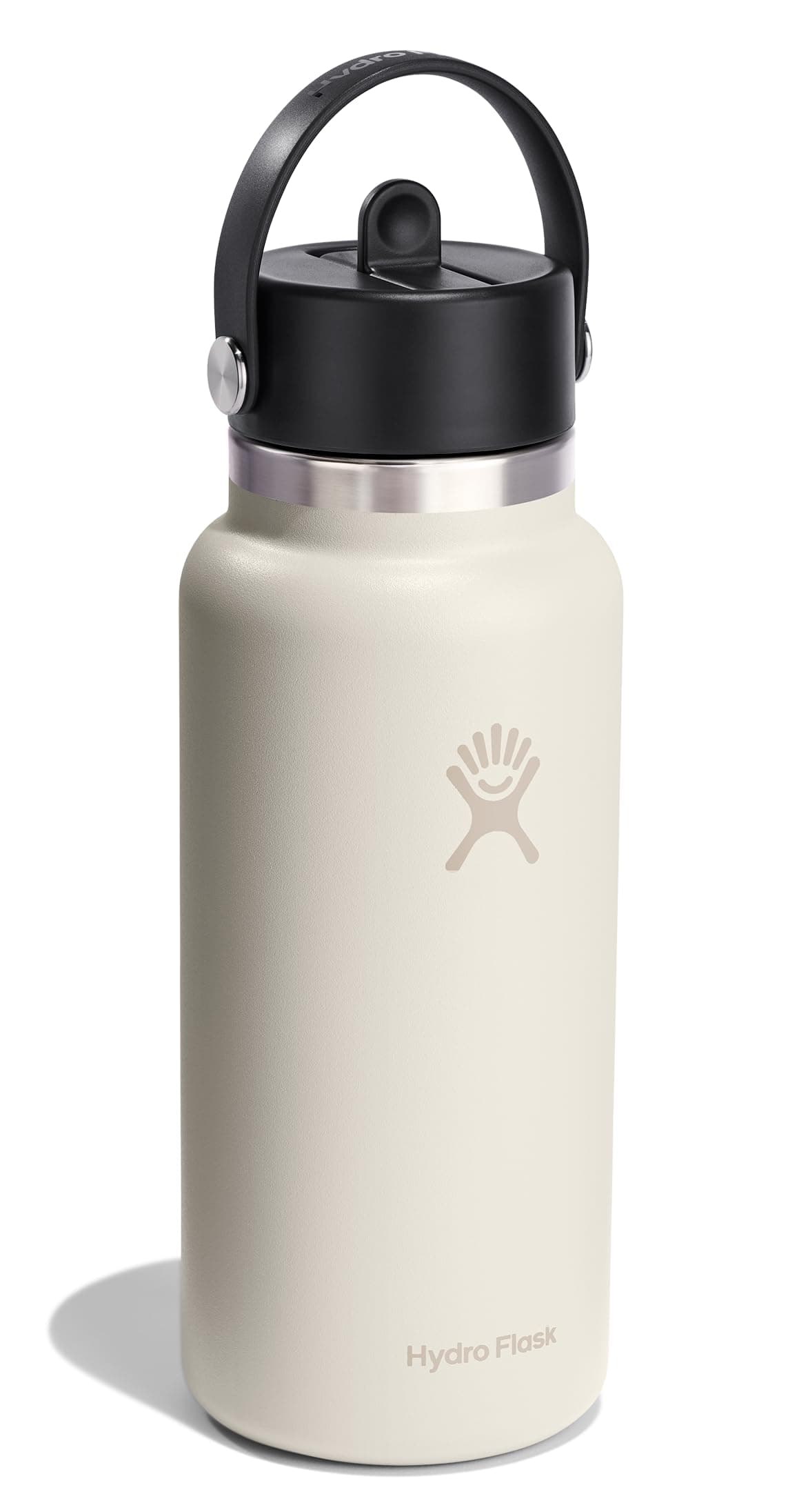Hydro Flask 32 Oz Wide Mouth Flex Straw Cap Ivory thumbnail 2