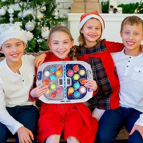 Hammer Mole Game for Toddler, Toys for 3-12 Year Old Boys and Girls, Kids Whack Pound Game,Gifts for 3 4 5 6+ Year Old Boys, Interactive Educational Toy with Sound and Light, PK Mode with 2 Hammers thumbnail 6