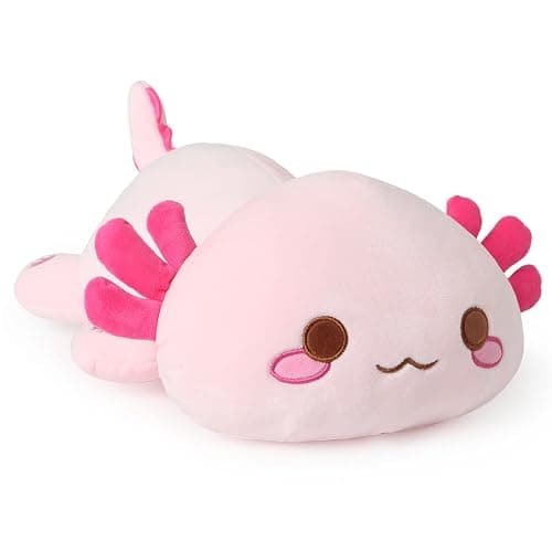 Onsoyours Cute Axolotl Plush, Soft Stuffed Animal Salamander Plush Pillow, Kawaii Plush Toy for Kids (Pink Axolotl A, 13") - Image 1