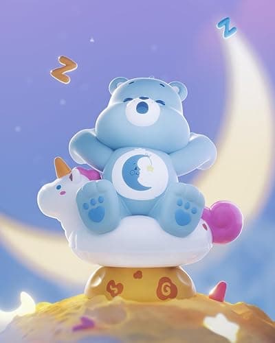 MINISO Care Bears Healing Planet Series Blind Box Soft Vinyl Toy Cute Mystery Animal Figurines, Collectible Surprise Gift Figure Model Random Design for Home Decor Birthday Gifts, Single Box thumbnail 9
