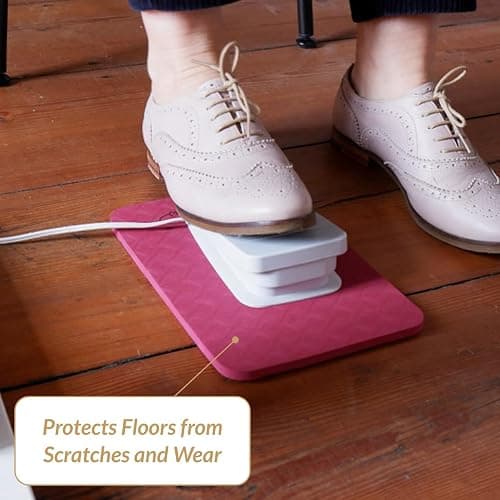 Madam Sew Sewing Machine Pedal Mat Non Slip | Sewing Mat Reduce Vibration with No Slip Rubber Keeps Pedal in Place | Sewing Machine Mat Accessory | 7” x 10” thumbnail 7