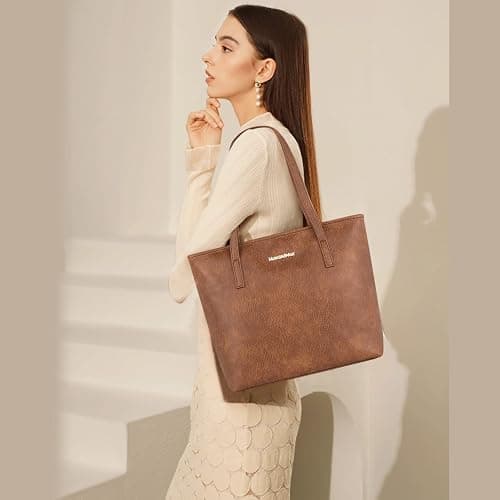 Montana West Tote Bags Vegan Leather Purses and Handbags for Women Top Handle Ladies Shoulder Bags thumbnail 3