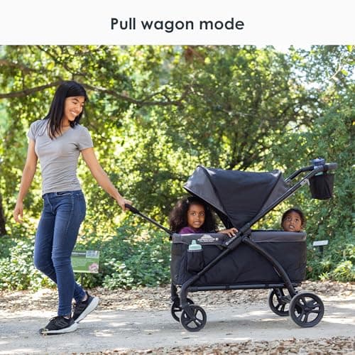 Baby Trend Tour™ LTE 2-in-1 Stroller Wagon, Gravity Black thumbnail 14