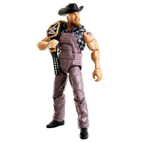 Mattel WWE Brock Lesnar Elite Collection Action Figure, Deluxe Articulation & Life-like Detail with Iconic Accessories, 6-inch thumbnail 4