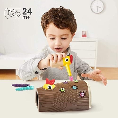 TOP BRIGHT Montessori Toys for 2 Year Old - Magnetic Bird Feeding Games for 2 Year Olds, Learning Toys for Toddlers 2-4 Years, Fine Motor Skills Toy for 3 Years Old Girls and Boys thumbnail 8