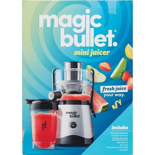 Magic Bullet Mini Juicer with Cup, Black and Silver thumbnail 4