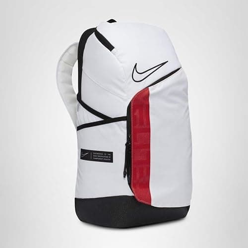 Nike Elite Pro Basketball Backpack BA6164 One Size (WHITE/UNIVERSITY RED/BLACK) thumbnail 7