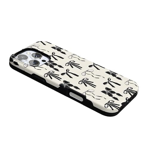 Casely iPhone 16 Pro Case | Goth Girlie | Black Bows Coquette | Compatible with MagSafe | Bold Protective Case Design thumbnail 8