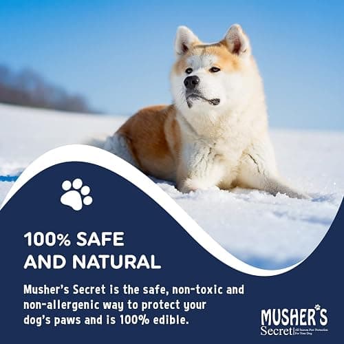 Musher's Secret All-Natural Dog Paw Balm, All-Season Paw Protector, 60g | Moisturizing paw balm for dogs, protects from hot pavement, ice and rough terrain, invisible barrier, all-season paw care thumbnail 7
