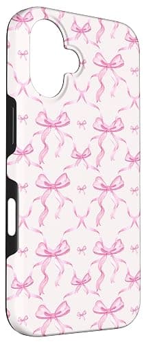 Aesthetic Pink Ribbons and Bows in Watercolor Case for iPhone 16 thumbnail 3