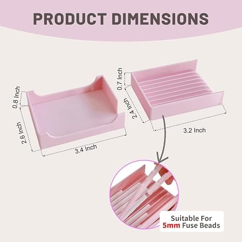 Kculswin 5mm Fuse Bead Single Needle Tweezer & Aligner Tray Kit, Efficient Iron Bead Sorting Tools with Effortless Beads Recovery for Experienced Enthusiasts (for Adult) thumbnail 2