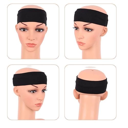 MapofBeauty 3 Pack Yoga Headbands Stretchy Cotton Head Band Hairwarp Sports Running Exercise Gym (Solid Color) thumbnail 4