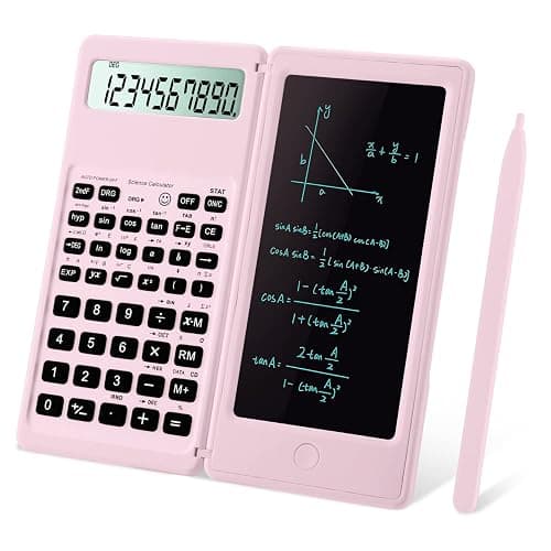 Scientific Calculators,IPepul Multi-Functional Pink Kawaii Calculator with Algebra, Trigonometry, and Calculus, Suitable for Students, Teachers, &Business Professionals, Lead for School Supplies(Pink - Image 1