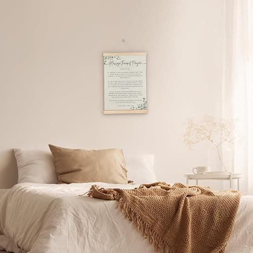 ATBWGT Massage Therapist Prayer Christian Wall Art Decor, Inspirational Bible Verses Scripture Poster Hanger Frame for Office Home Spa Room, Massage Therapist Gifts, 12x16 Inch thumbnail 3