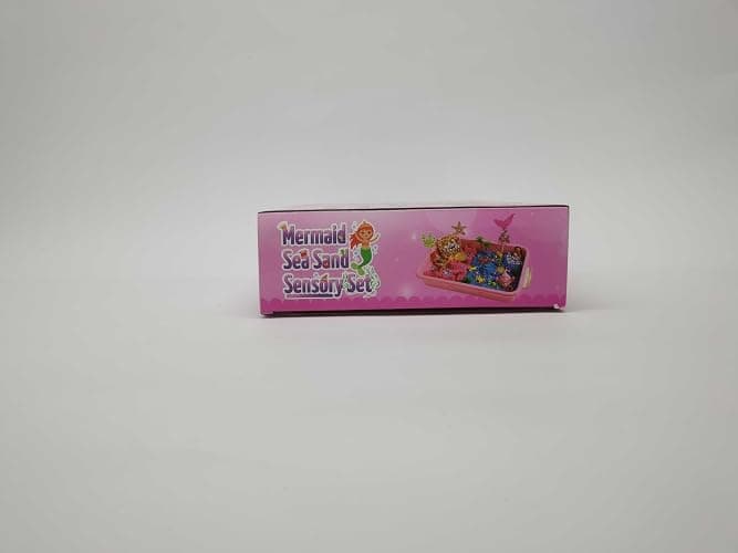 KNASON Mermaid Sensory Bin,Play Sand Art Kit for Girls and Boys with 2.2lbs Sensory Play Colored Sand,Treasure Accessories and Sandbox,Beach Toy Christmas Birthday Present for Kids Ages 3 4 5 6 7 8 thumbnail 11