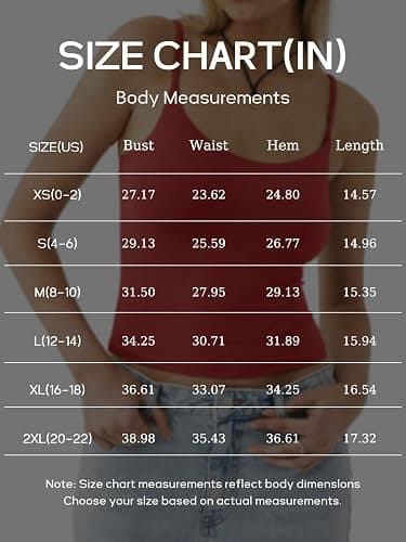 PINKMSTYLE Women's Basic Double Lined Scoop Neck Tank Tops Adjustable Cami Tank Summer Sleeveless Tops thumbnail 7