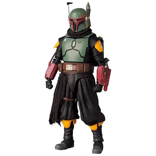 MAFEX No.201 Boba Fett (TM) Recovered Armor Action Figure Total Height Approx. 6.3 inches (160 mm), Non-Scale, Painted thumbnail 9