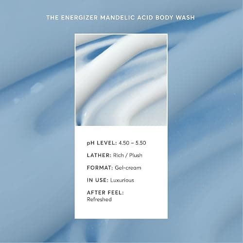 Naturium Mandelic Acid Body Wash, Sugar Cane & Menthyl Lactate, 500 mL | Energising Deep Cleanser with AHA Blend, Instant Cooling Formula, Neutralises Odour, Lasting Freshness, for All Skin Types thumbnail 5