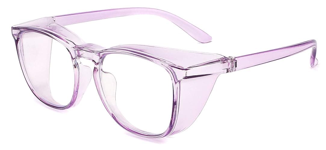 Alsenor Safety Glasses Anti Fog Goggles Protective Eyewear Blue Light Blocking Anti Dust UV Protection Glasses For Men Women (Lilac) thumbnail 3