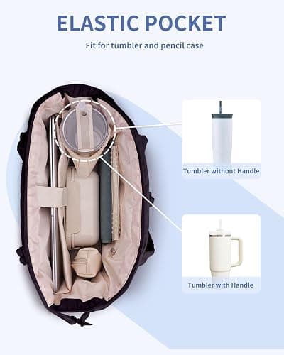 Wandering Nature Tote Bag for Women, Puffy Handbags for Work, Travel, Nurse thumbnail 4