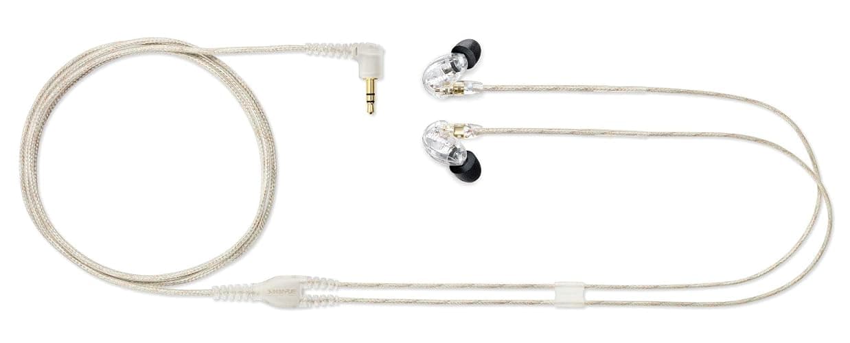 Shure SE215 PRO Wired Earbuds - Professional Sound Isolating Earphones, Clear Sound & Deep Bass, Single Dynamic MicroDriver, Secure Fit in Ear Monitor, Plus Carrying Case & Fit Kit - Clear (SE215-CL) thumbnail 4