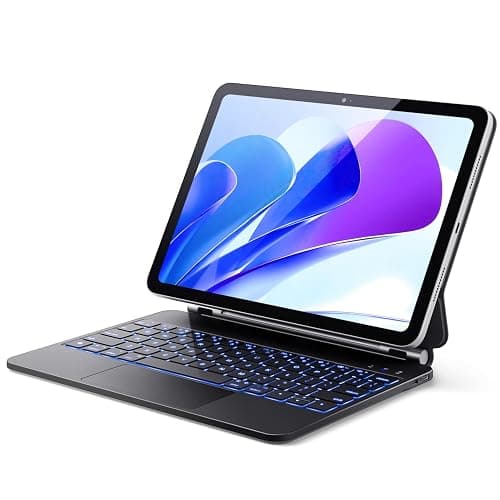 GreenLaw for iPad 11th(A16,2025)/10th(2022) Generation Case with Keyboard, Magic-Style Keyboard Stand, 7 Color Backlit, Stain-Resistant Surface, Multi-Touch Trackpad,Obsidian Black - Image 1