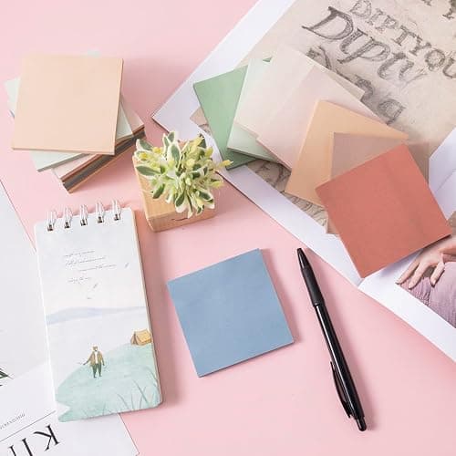 (16 Pack) Sticky Notes 3x3, Vintage Colors, Sticky Pads, Recyclable, Easy to Stick for Home, Office, Notebook thumbnail 2