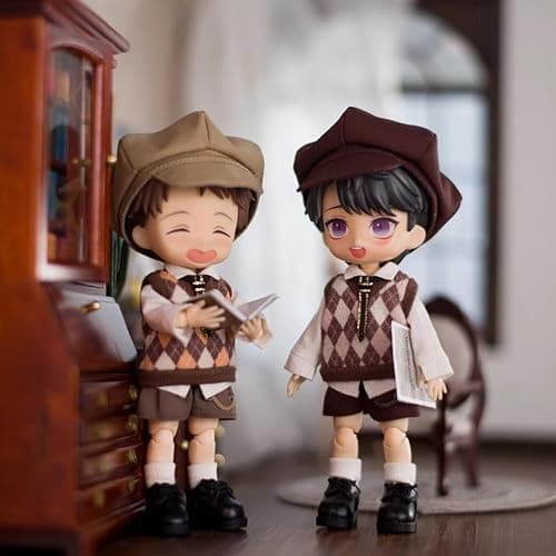 niannyyhouse School Uniform Outfit for Ob11 1/12 BJD Doll 4.3 inches (11 cm) Body (A-2) thumbnail 3