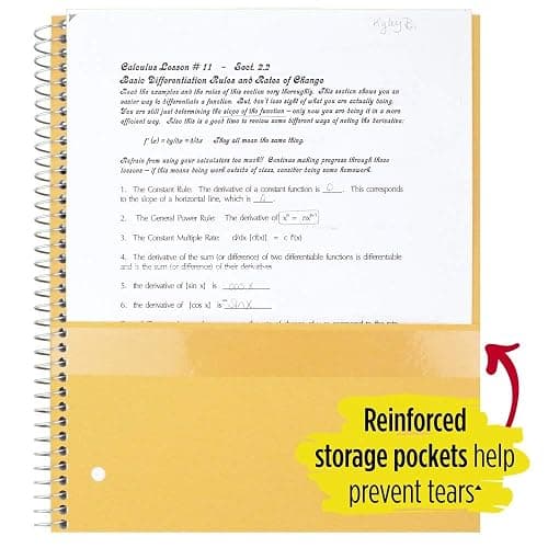 Five Star Spiral Notebook, 1 Subject, College Ruled Paper, 100 Sheets, 11" x 8-1/2", Teal (72051) thumbnail 2
