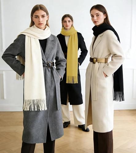 Winter Soft Long Scarf, Pashmina Shawls and Wraps, Warm Large Scarves for Men Women Evening Dress Wedding thumbnail 3