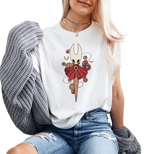 Hollow Knight Silksong Hornet T-Shirt, Hornet Indie Game Shirt, Hollow Bug Night Shirt thumbnail 5