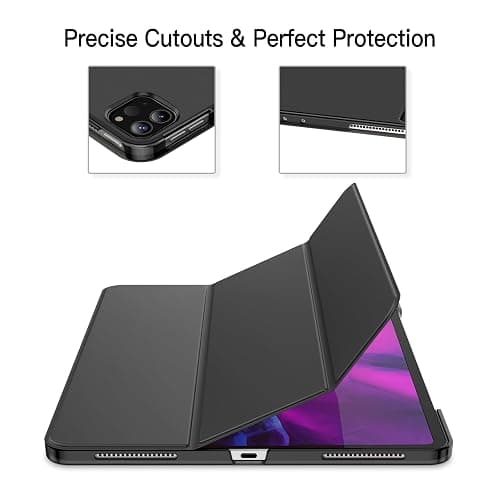 JETech Case for iPad Pro 12.9-Inch (2020/2018 Model, 4th/3rd Generation), Compatible with Pencil, Cover Auto Wake/Sleep (Black) thumbnail 3