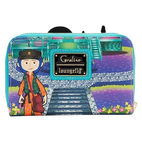 Loungefly Laika Coraline Glow-in-the-Dark House Zip Around Wallet thumbnail 4