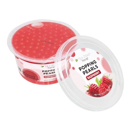 Tea Zone [1 Pound] Raspberry Popping Pearls, Bursting Pearls for Teas, Shakes, Smoothies, Dessert Toppings thumbnail 8