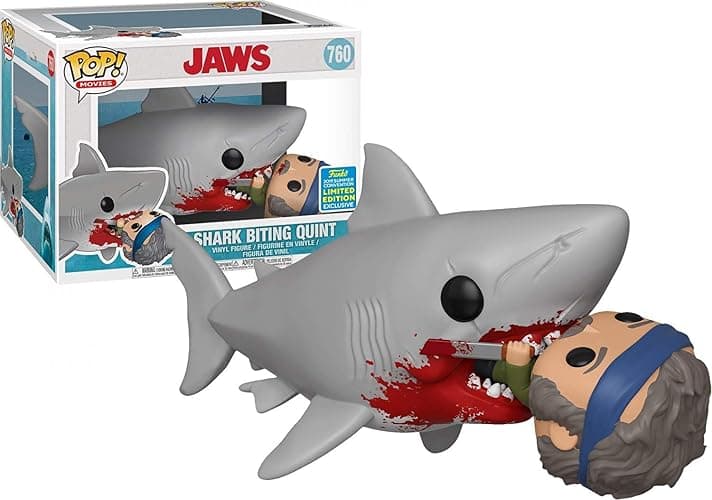 Funko Limited Edition Pop! Movies #760 Jaws Eating Quint (2019 Summer Convention Exclusive) thumbnail 3