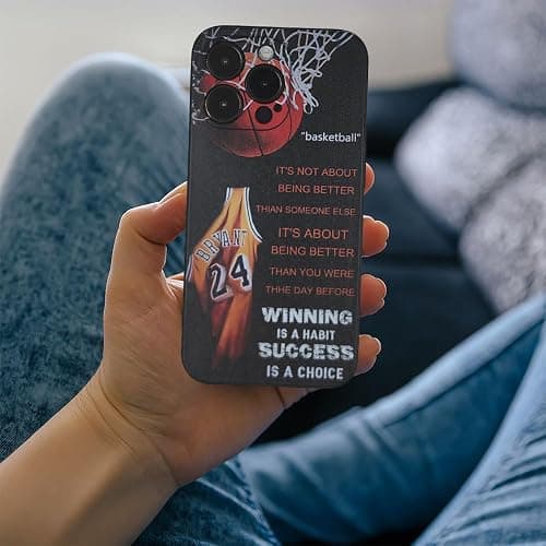YTVCCAFDZ Compatible with iPhone 14 pro max case Soft Silicone Cool Sports Basketball nti-Scratch Shockproof Phone case iPhone 14 pro max Suitable for Boys Girls Men Women Teenagers 6.7 inch thumbnail 5