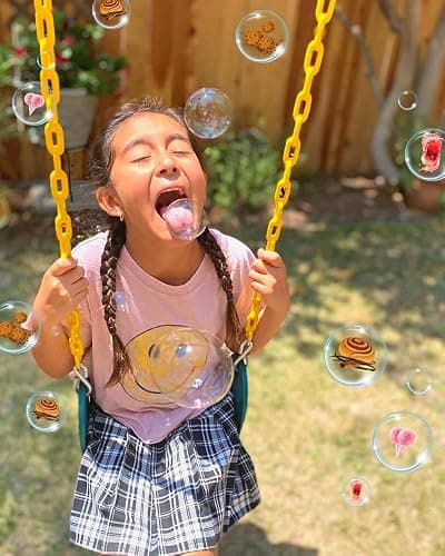 Bubble Lick Variety Flavored Bubbles 4 Pack Cinnamon Roll Watermelon Cookie Cotton Candy USA Made thumbnail 2
