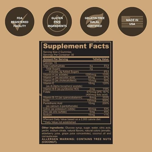 Black Girl Vitamins Look Good Feel Good Bundle – Hair Skin & Nails, Vitamin D3 2000IU & Once a Day Multivitamin - Women's Supplement Bundle – Energy, Immunity & Beauty Support thumbnail 7