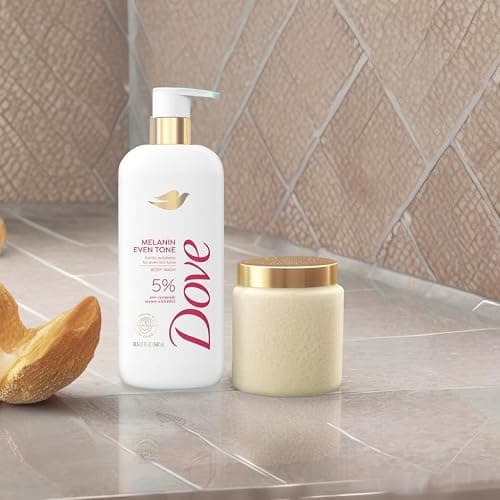 Dove Exfoliating Body Wash Melanin Even Tone Promotes Even Skin Tone 5% pro-ceramide serum with BHA 18.5 oz thumbnail 6