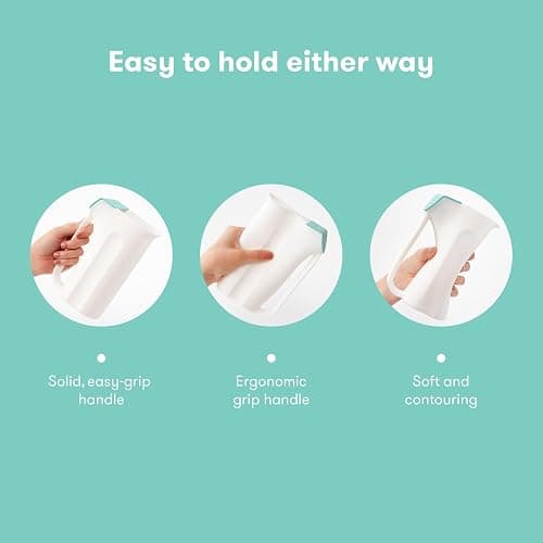 Frida Baby Control The Flow Bath Rinse Cup, Tear Free Rinser to Wash Hair and Body with Easy Grip Handle and Removable Rain Shower, Made in USA thumbnail 5