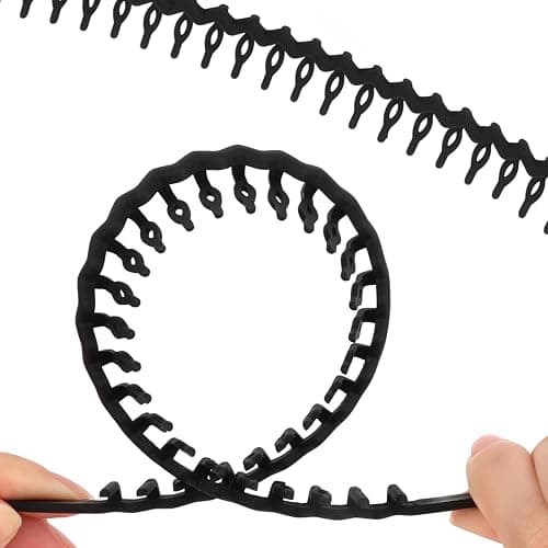GAFATORY 3 PCS Zig Zag Headbands Plastic Comb Headband Hairband with Teeth Non Slip Thin Elastic Head Bands Fashion Hair Accessories for Women thumbnail 6