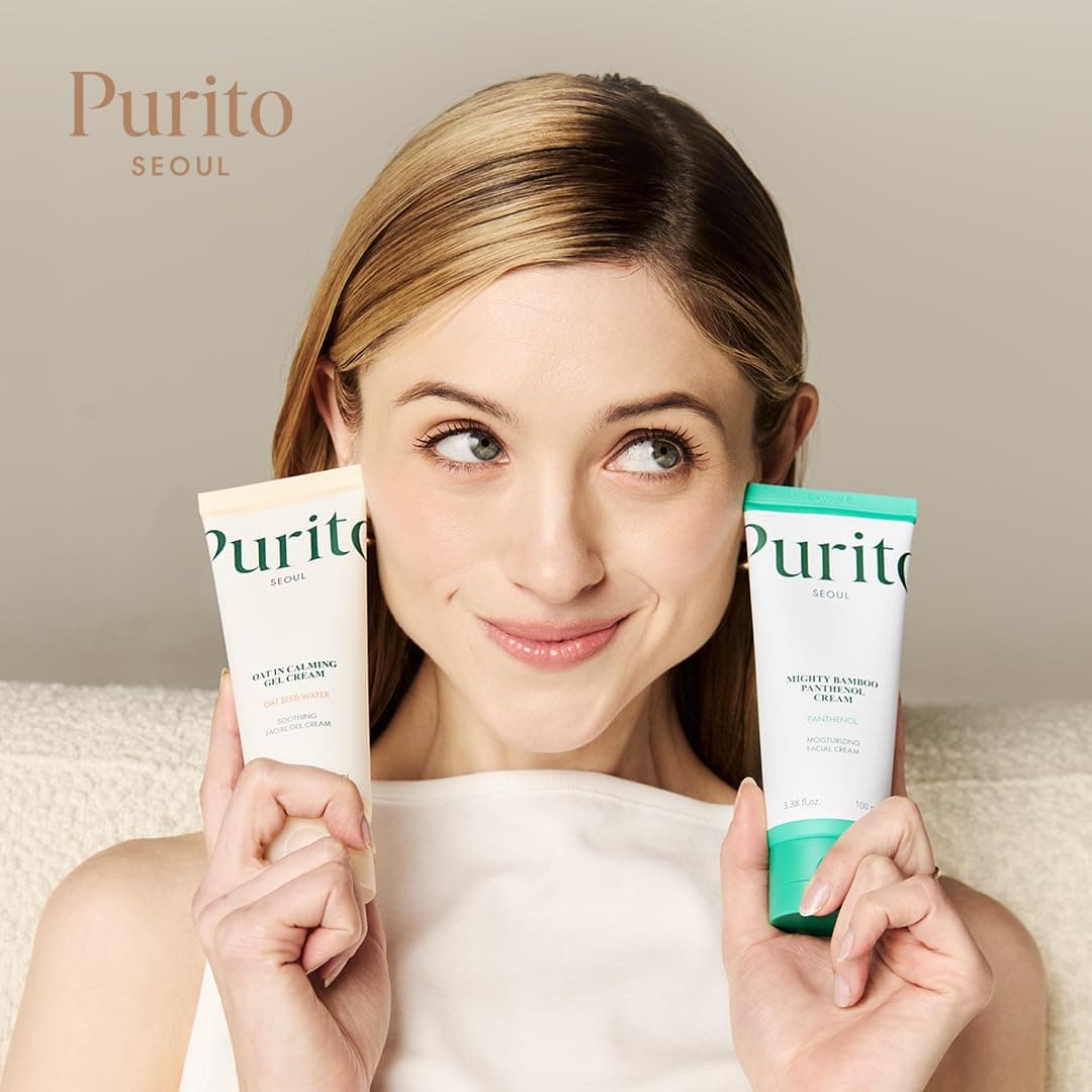 PURITO Oat In Calming Gel Cream, Non-Comedogenic, 77% Oat Seed Water Lightweight Water-Gel Face Moisturizer, Fragrance-Free, Vegan Korean Skincare, Sensitive & Blemish-Prone Skin, 100ml thumbnail 8