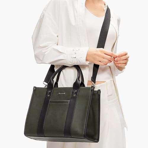 LOVEVOOK Purse for Women Leather Tote Bag Purse and Handbags, Satchel Shoulder Crossbody Top Handle Bags with Zipper thumbnail 7