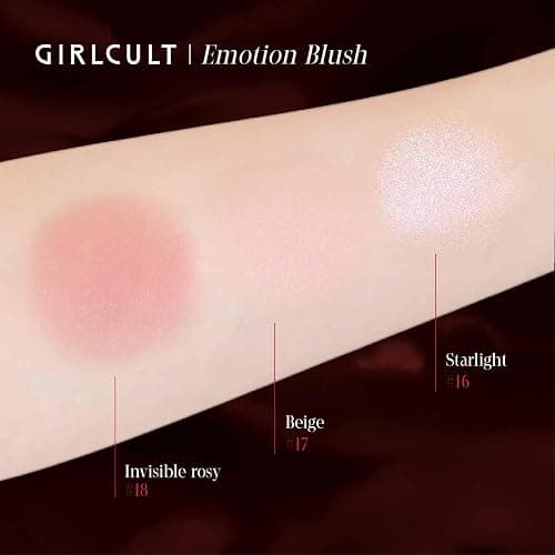 GIRLCULT Cream-to-Powder Blush – Soft Matte Cream Blush for Natural Flush, Skin-Like Texture, Buildable Nude Glow for Cheeks (#18) thumbnail 6