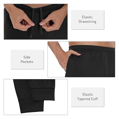 YOYI ABPOPA Mens Sweatpants with Pockets Gym Joggers - Athletic Pants for Workout Casual thumbnail 3