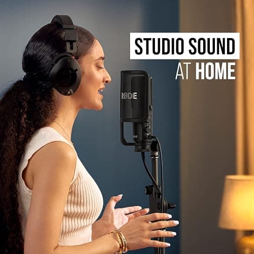 RØDE NT-USB+ Professional-Grade USB Microphone for Recording Exceptional Audio Directly to a Computer or Mobile Device , black thumbnail 6